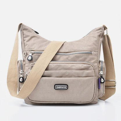 Borsa a tracolla multitasche in nylon impermeabile