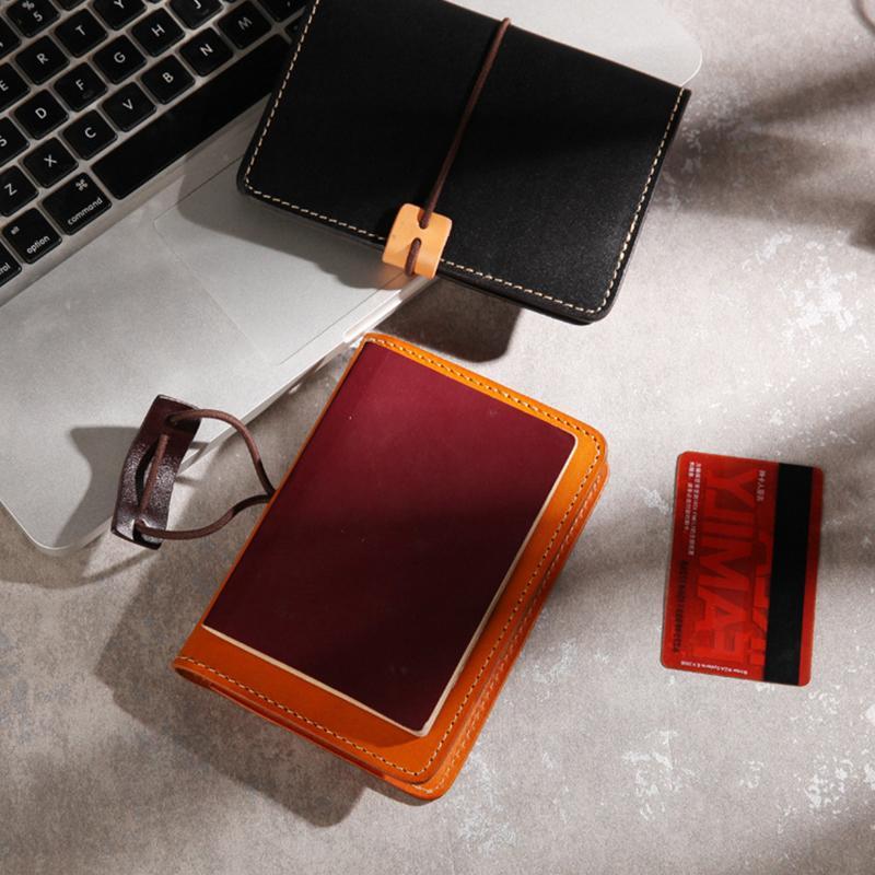 Real Leather Multifunctional Vintage Passport Holder & Card Case