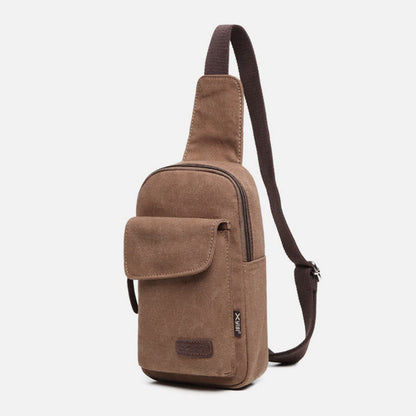 Sling Bag for Men – Multifunctional Outdoor Sports Canvas Chest Bag