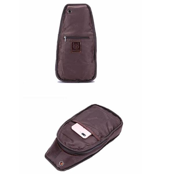 Men's Genuine Leather Sling Bag – Vintage Crossbody Backpack, Waterproof and Durable - VOTVO
