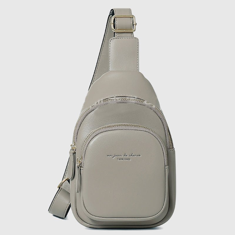 Sling Backpack Chest Bag for Women Small Leather Crossbody Bag - VOTVO