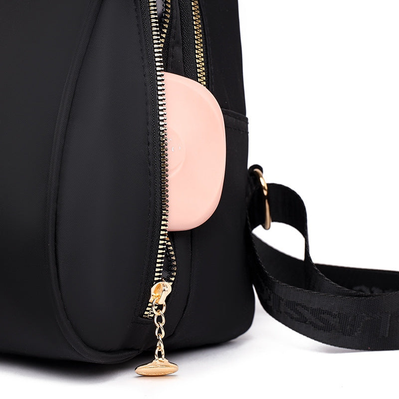 Black Oxford Backpack for Travel and Everyday Use