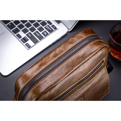 Bull Captain Genuine Leather Crossbody Bag – Stylish & Practical for Daily Use, Travel, and Business