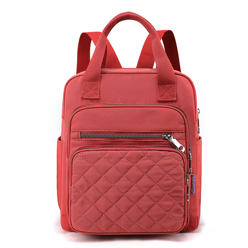 Quilted Backpack Stylish Shoulder Bag for Women Traval Casual Purses