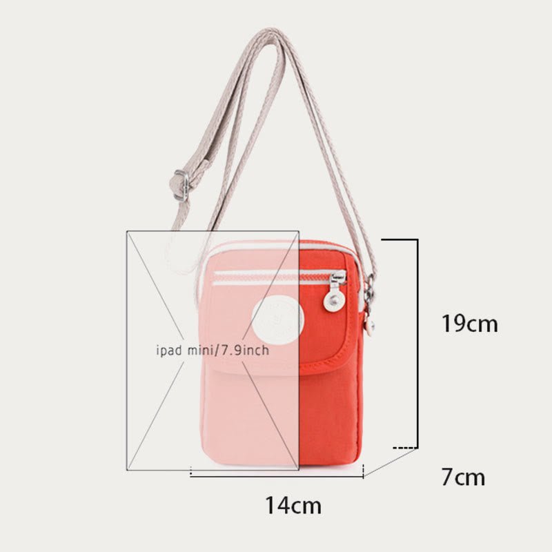 Mini Crossbody Bag – Waterproof Nylon Simple Solid Color Shopping Bag - VOTVO