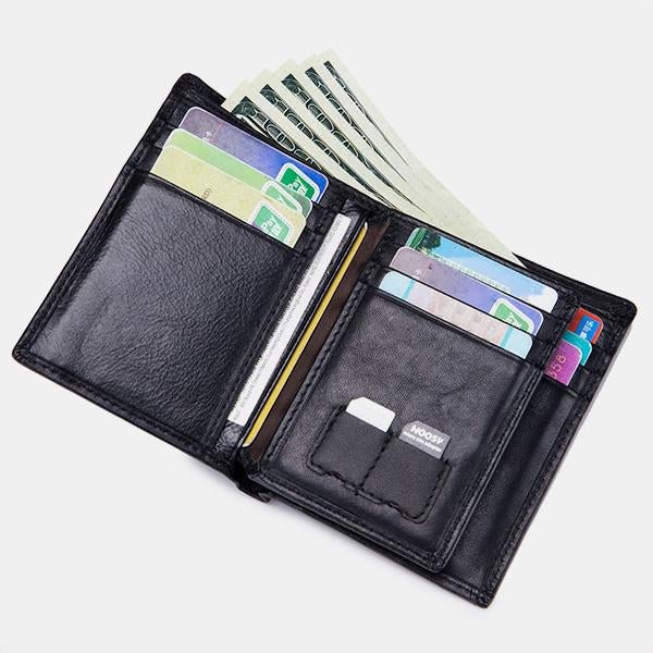 RFID Protection GenuineLeather Multi - Slot Wallet - VOTVO