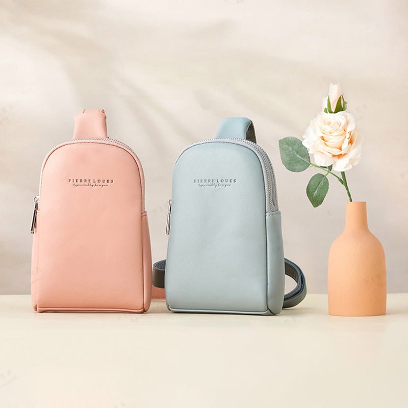 Lightweight Casual Sling Bag for Women – PU Leather Small Crossbody Backpack - VOTVO
