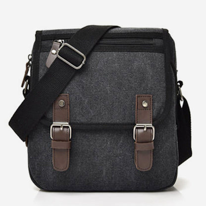 Retro Canvas Messenger Bag for Men – Crossbody Shoulder Bag for Business & Travel