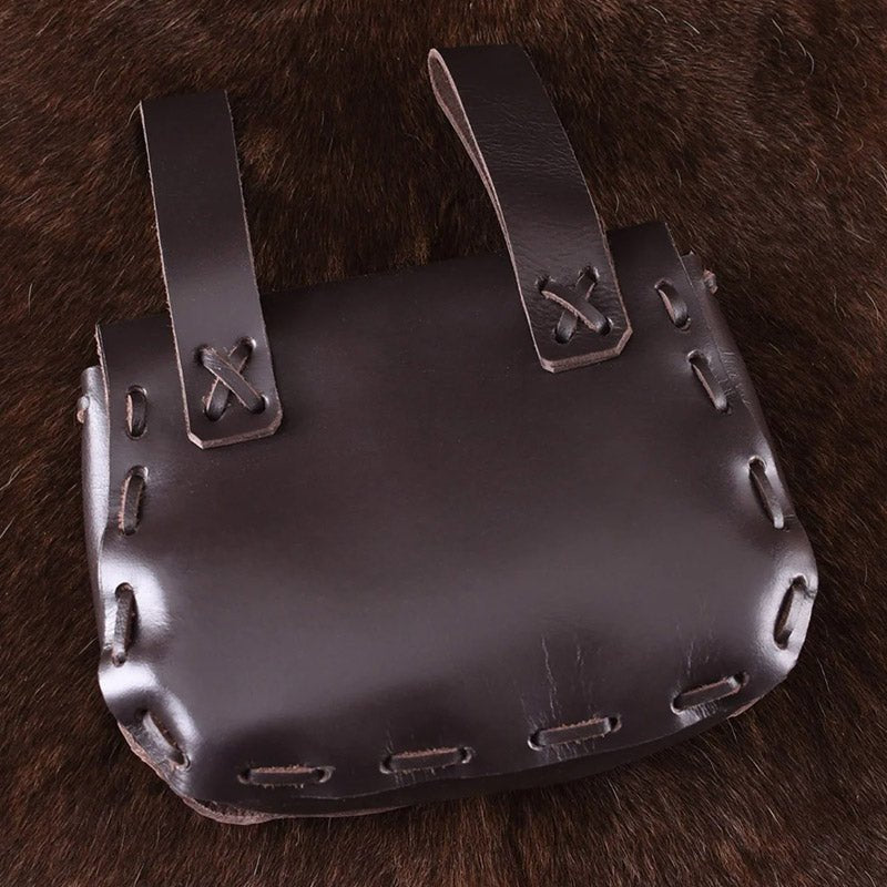 Medieval Leather Bag Pouch – Portable Coin Purse Belt Holster Waist Bag - VOTVO