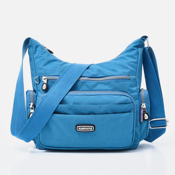 Borsa a tracolla multitasche in nylon impermeabile