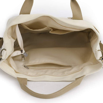 Reusable Canvas Tote Bag – Water-Resistant Crossbody Shoulder Bag