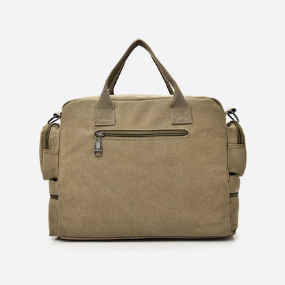 Messenger Bag for Men – Casual Canvas Multi-Pocket Crossbody Bag with Adjustable Strap
