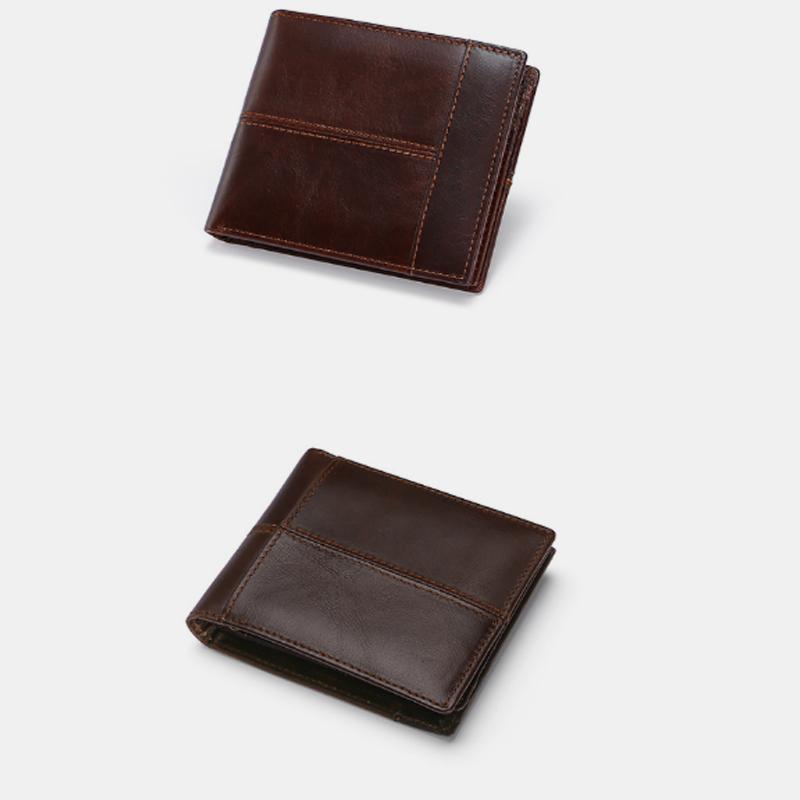 Portafoglio multi-slot RFID retrò – in pelle, elegante e sicuro per uomo