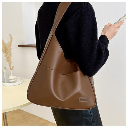 Simple leather tote bag👜