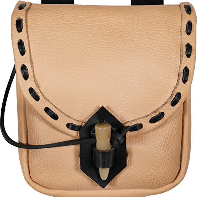 Renaissance Belt Pouch Holster - EDC Leather Waist Bag Cosplay Coin Purse - VOTVO