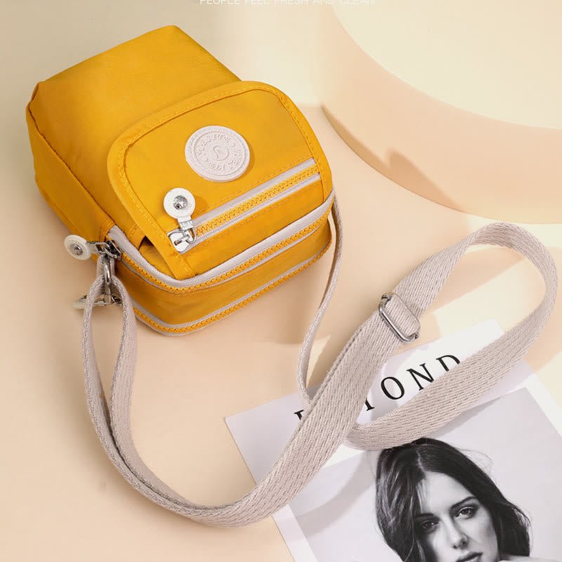 Mini Crossbody Bag – Waterproof Nylon Simple Solid Color Shopping Bag - VOTVO