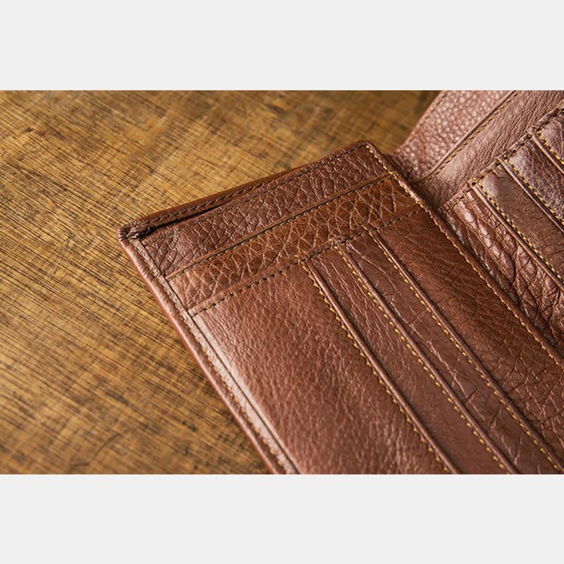 Premium Real Leather Large Capacity Vertical Wallet for Men – Slim, Durable & Stylish - VOTVO