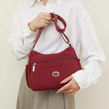 Multiple Color Crossbody Purse for Women - Large Nylon Commuter Bag - VOTVO