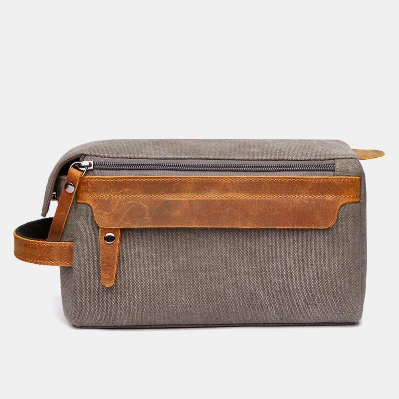 Borsa per il trucco in tela retrò – Borsa da viaggio per donne e uomini