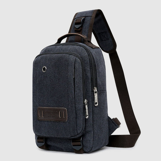Men's Retro Sling Bag – Outdoor Casual Crossbody Chest Bag for Travel & Sport