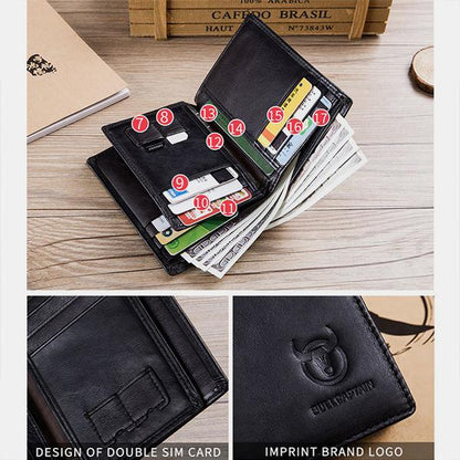 RFID Protection GenuineLeather Multi - Slot Wallet - VOTVO