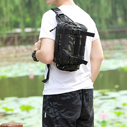 Large Camo Tactical Bag for Sports | Nylon Crossbody Bag Waist Bag