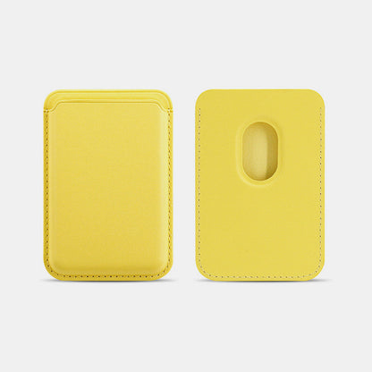 Portable Magnetic Suction Leather Card Holder Wallet for iPhone