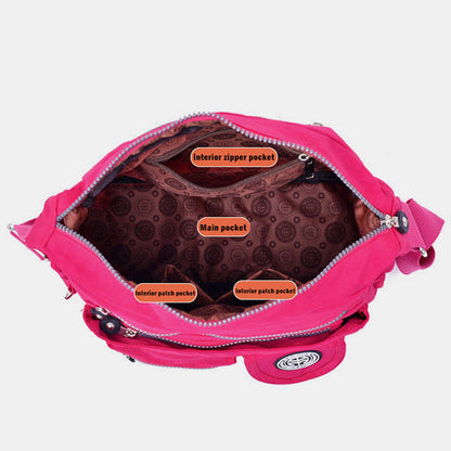 Large Capacity Waterproof Casual Crossbody Bag for Women – Multi-Pocket & Adjustable Strap