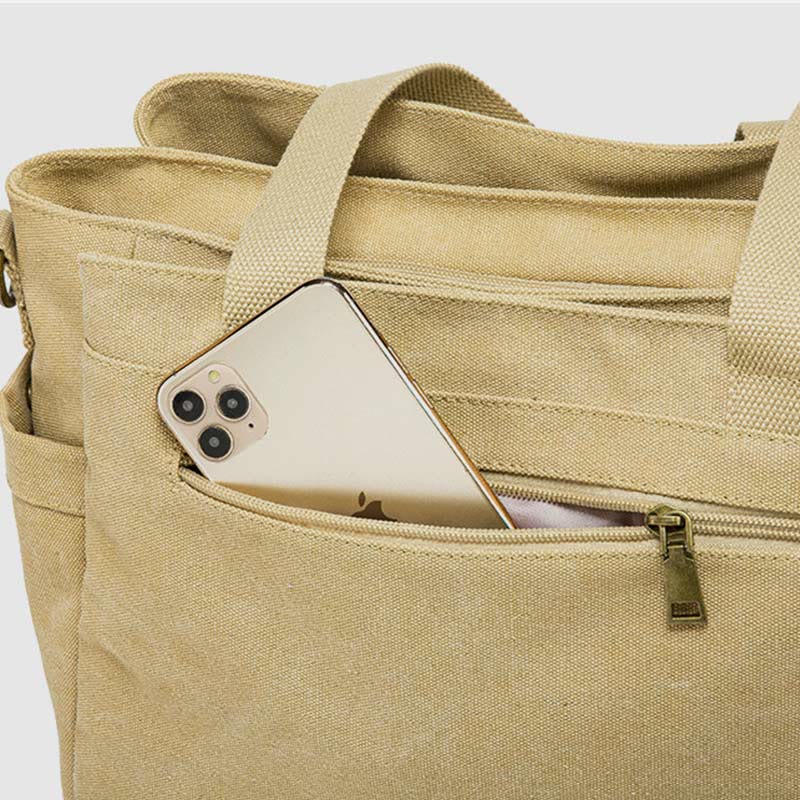 Large Canvas Tote Bag Unisex - Perfect for Daily Use and Travel