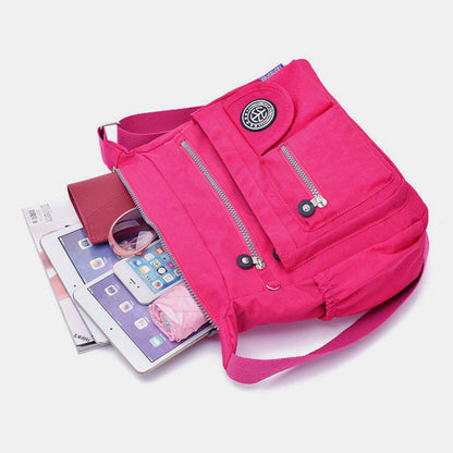 Large Capacity Waterproof Casual Crossbody Bag for Women – Multi-Pocket & Adjustable Strap