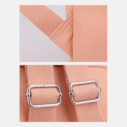 Lightweight Embossed Embroidery Backpack with USB Charging Port – Perfect for Women on the Go - VOTVO