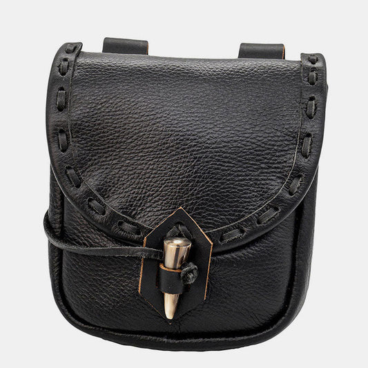 Renaissance Belt Pouch Holster - EDC Leather Waist Bag Cosplay Coin Purse - VOTVO