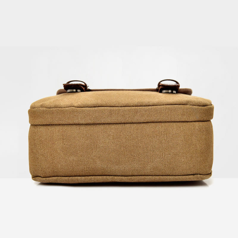 Retro Canvas Messenger Bag for Men – Crossbody Shoulder Bag for Business & Travel