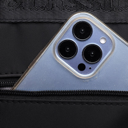 Black Oxford Backpack for Travel and Everyday Use