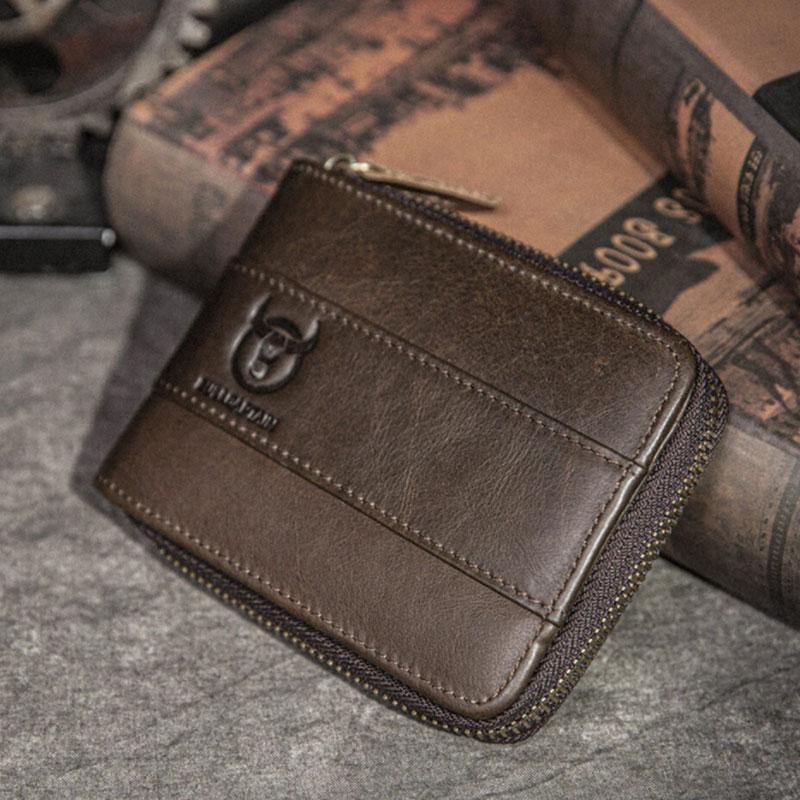 RFID Antimagnetic Vintage Genuine Leather Wallet - VOTVO