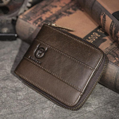 RFID Antimagnetic Vintage Genuine Leather Wallet - VOTVO