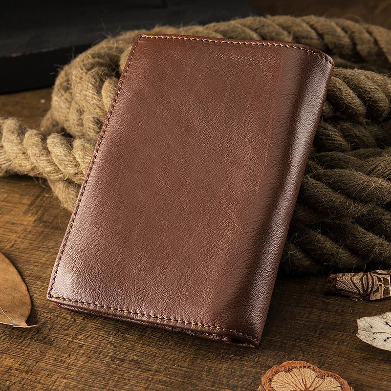 Premium Real Leather Large Capacity Vertical Wallet for Men – Slim, Durable & Stylish - VOTVO