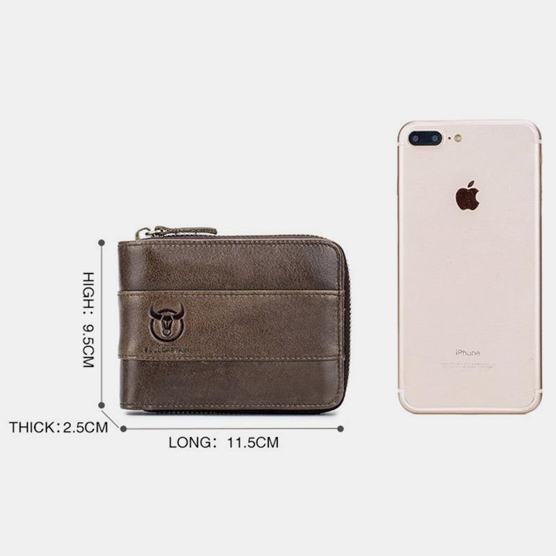 RFID Antimagnetic Vintage Genuine Leather Wallet - VOTVO