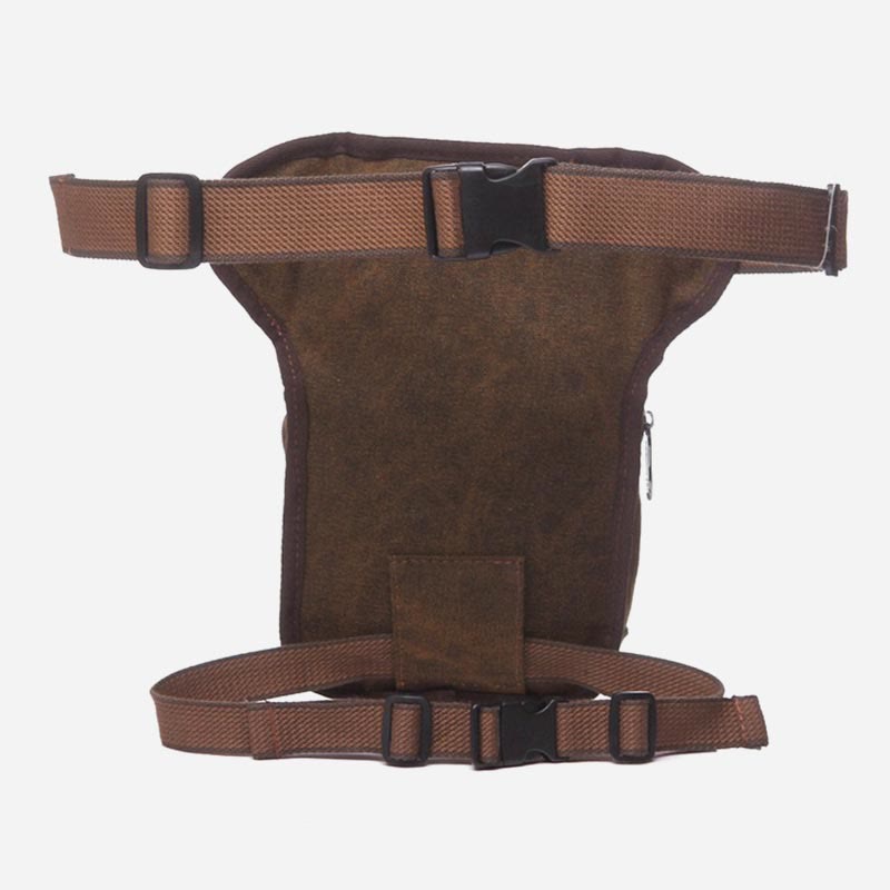 Men’s Retro Canvas Leg Bag – Outdoor Sports Crossbody with Adjustable Strap - VOTVO