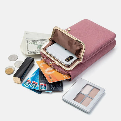 Multifunctional Kiss - Lock Crossbody Phone Bag - VOTVO