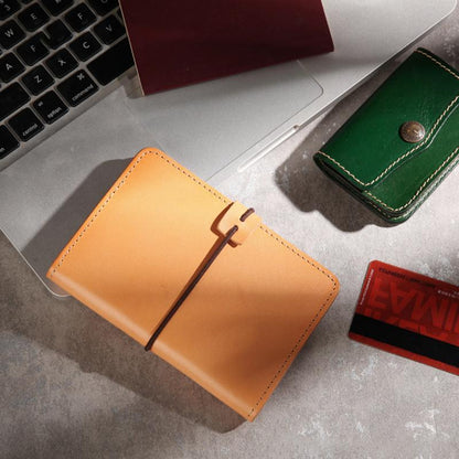 Real Leather Multifunctional Vintage Passport Holder & Card Case