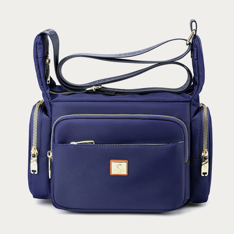 Borsa a tracolla in nylon per donna - Uso quotidiano, tasche multiple, tracolla regolabile