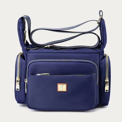 Borsa a tracolla in nylon per donna - Uso quotidiano, tasche multiple, tracolla regolabile