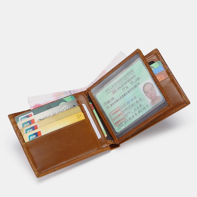 Retro RFID Multi - Slot Wallet – Leather, Stylish and Secure for Men - VOTVO