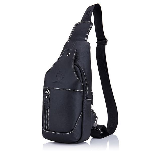 Men's Genuine Leather Sling Bag – Vintage Crossbody Backpack, Waterproof and Durable - VOTVO