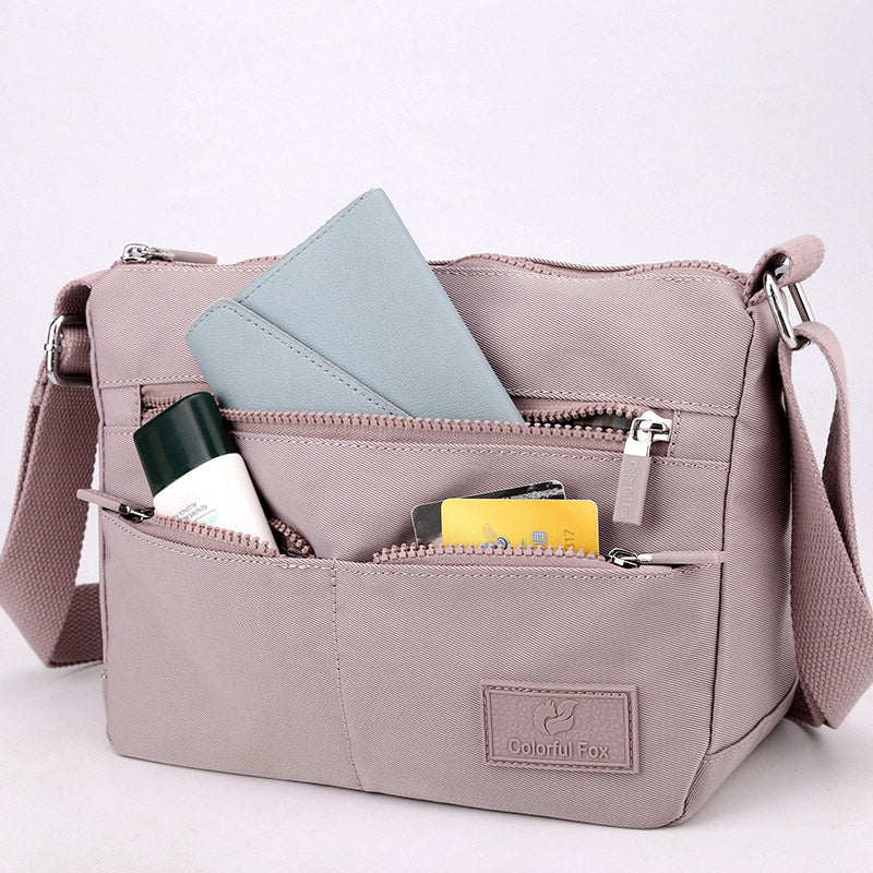 Multi-Pocket Lightweight Waterproof Casual Crossbody Bag for Women