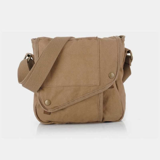 Small Canvas Messenger Bag – Casual Travel & Working Crossbody Shoulder Bag