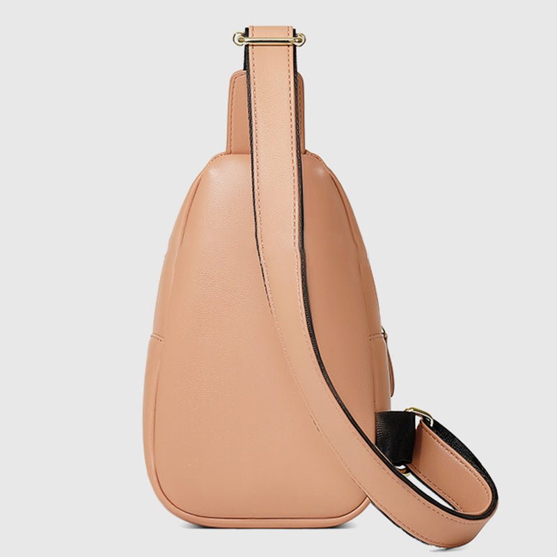 Sling Backpack Chest Bag for Women Small Leather Crossbody Bag - VOTVO