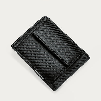 Minimalist Multi - Slot Bifold Card Holder RFID Blocking Wallet with Cash Clip - VOTVO