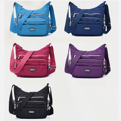 Borsa a tracolla multitasche in nylon impermeabile